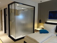 Glasdekor-Sichtschutz Hotelzimmer